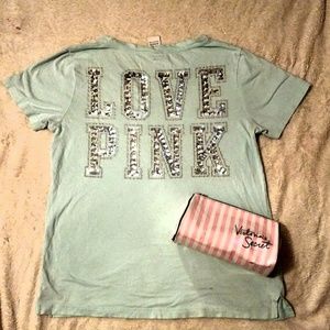 Pink bling Tee